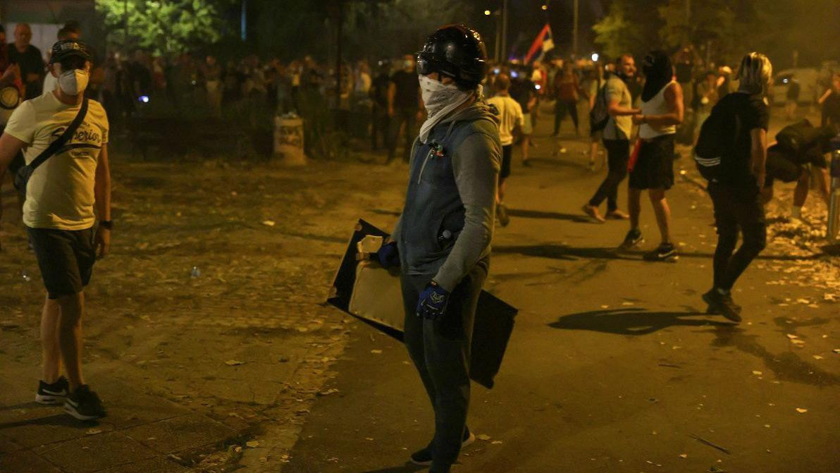 Demonstranti u novosadskom kampusu